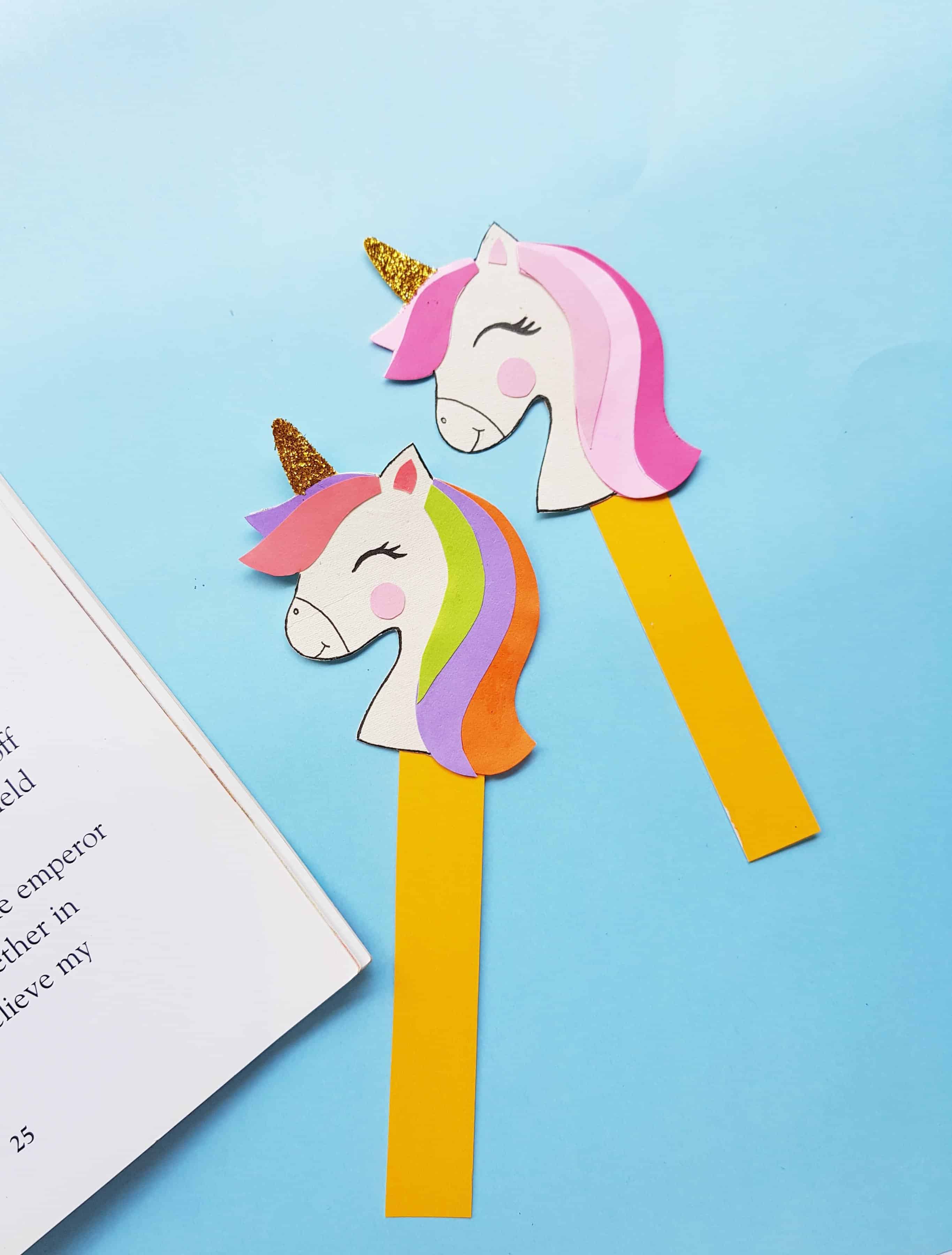 rainbow-unicorn-bookmark-craft-the-inspiration-edit