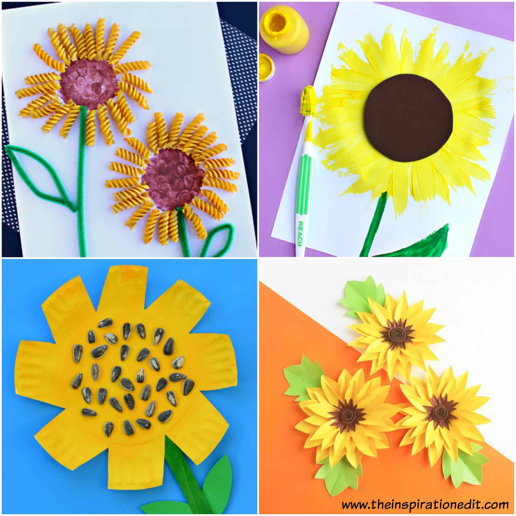 Sunflower Craft Ideas For Kids · The Inspiration Edit