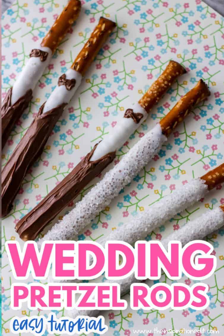 wedding pretzel rods