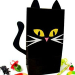 Cat Halloween Treat Bag.