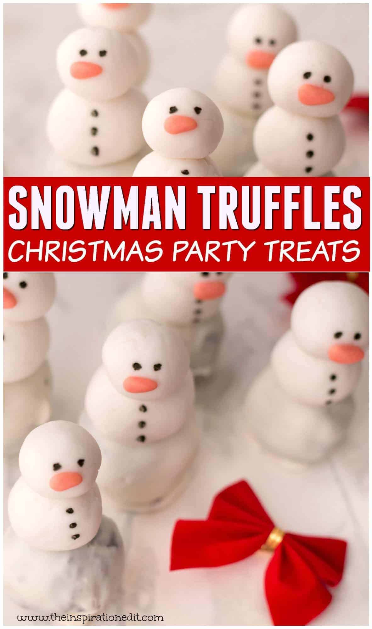 Snowman Oreo Balls