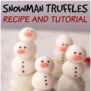snowman truffles
