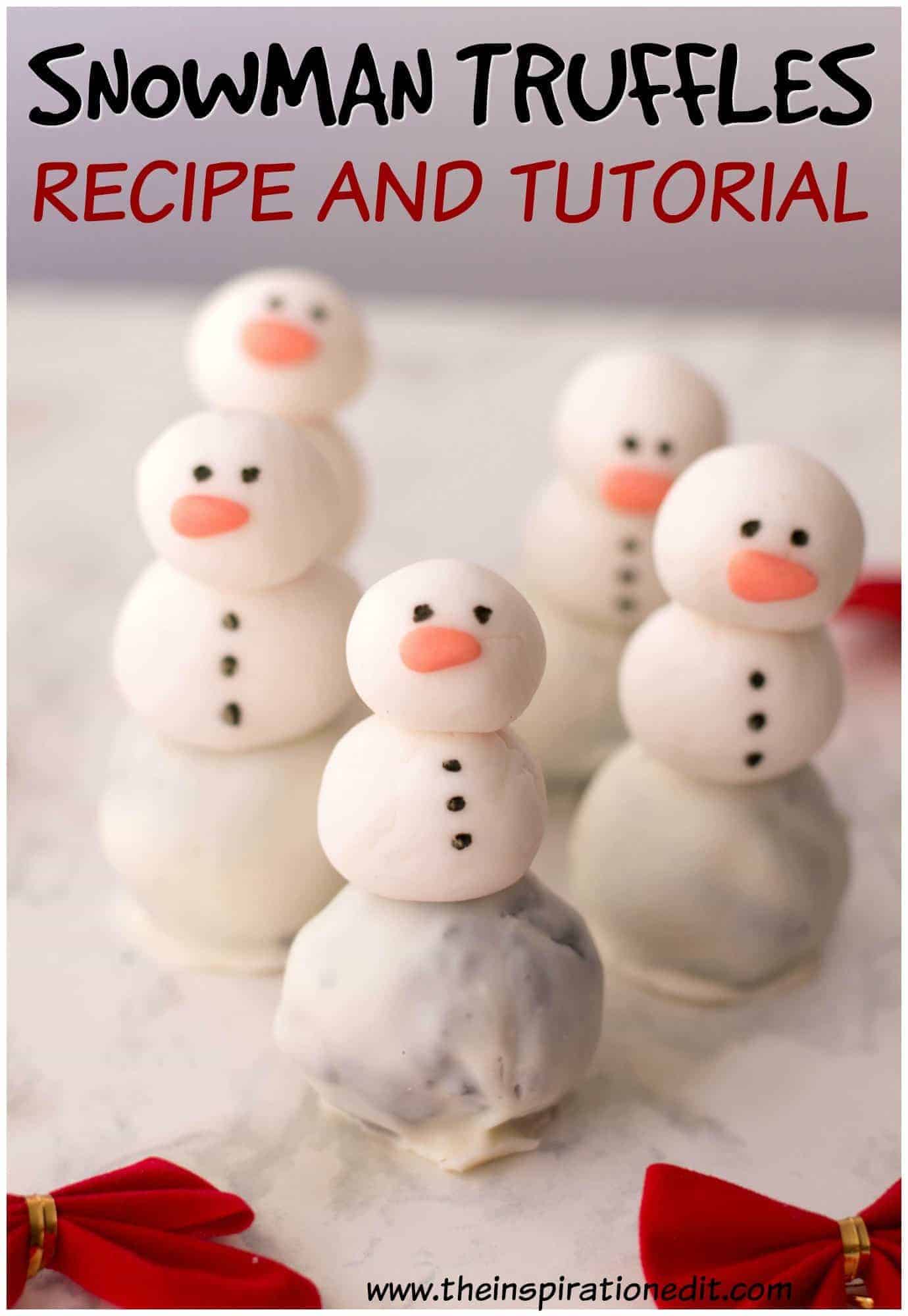 snowman truffles
