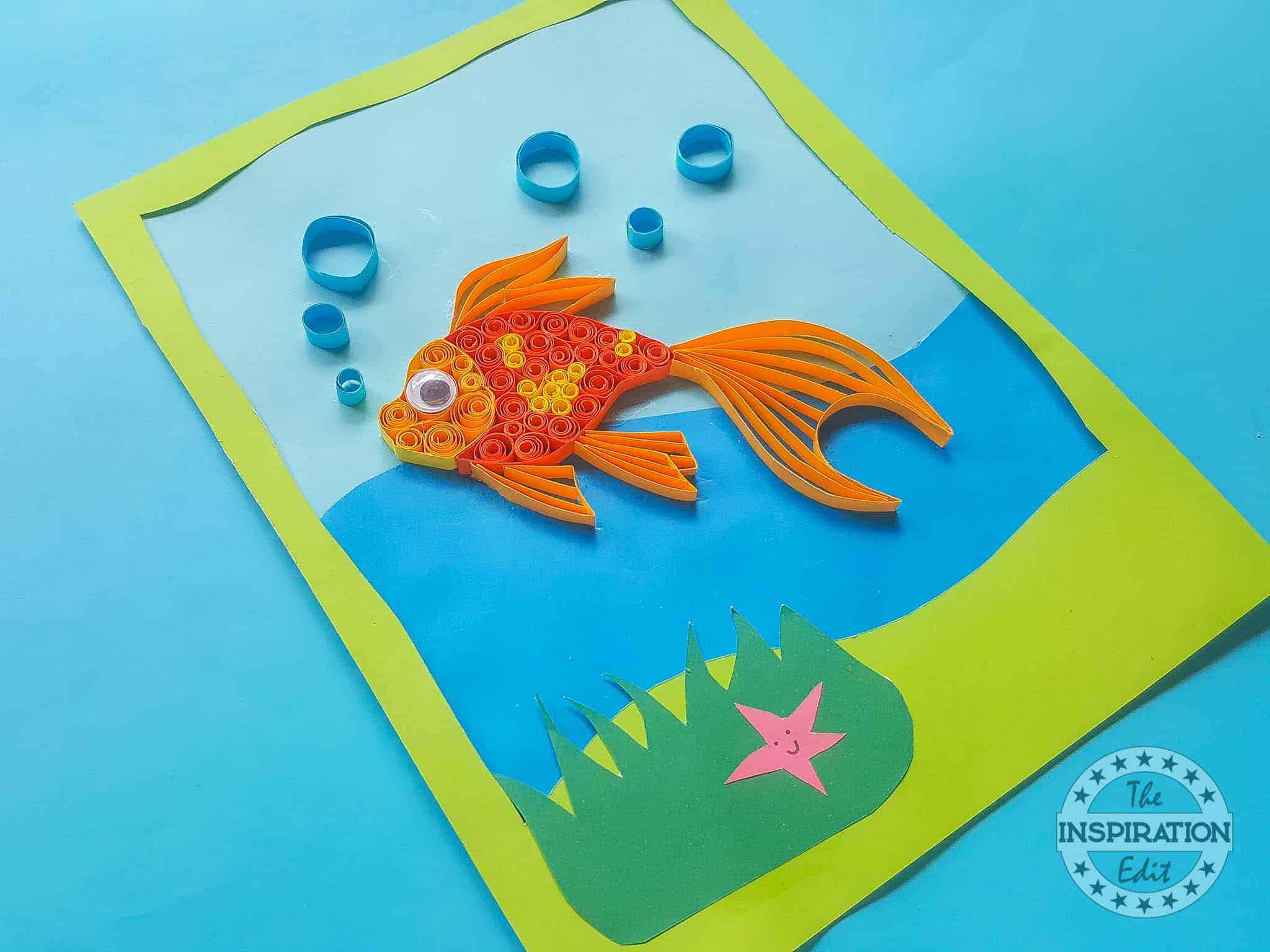 Easy Quilled Goldfish Craft Anyone Can Do · The Inspiration Edit