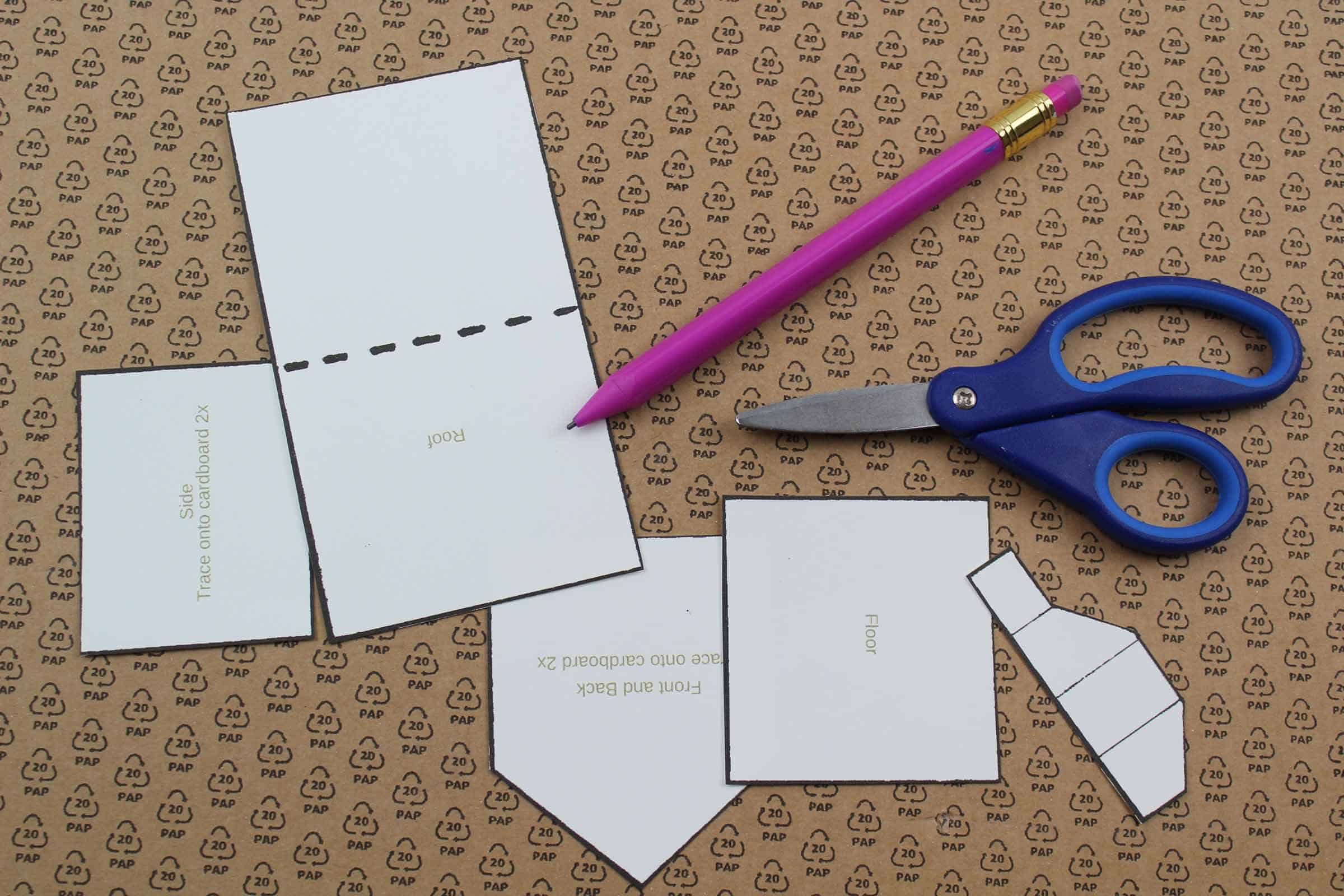 Gingerbread House Template.