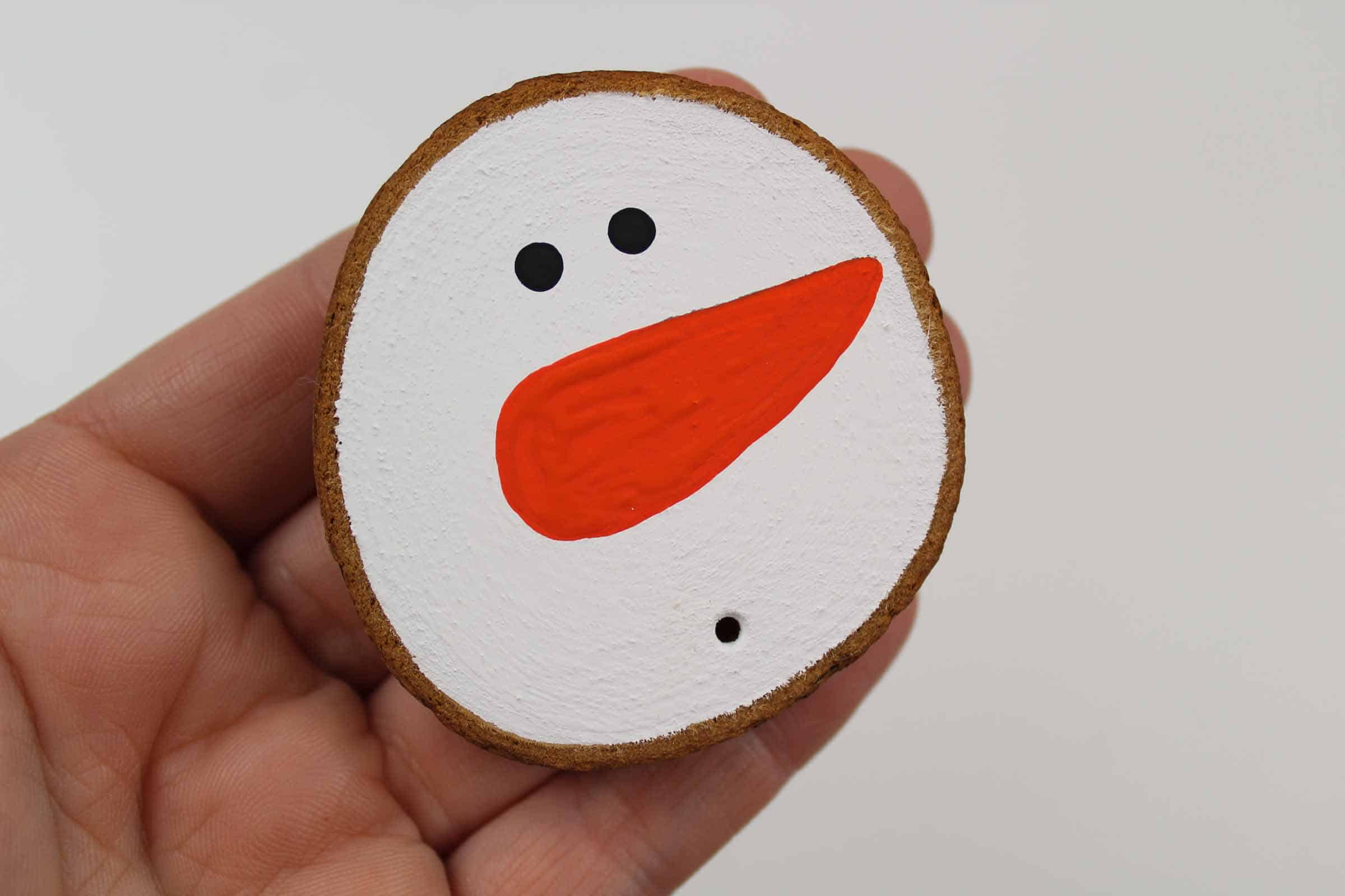 Wooden Snowman.