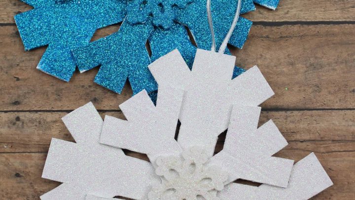 Snowflake Decoration And Winter Craft For Kids