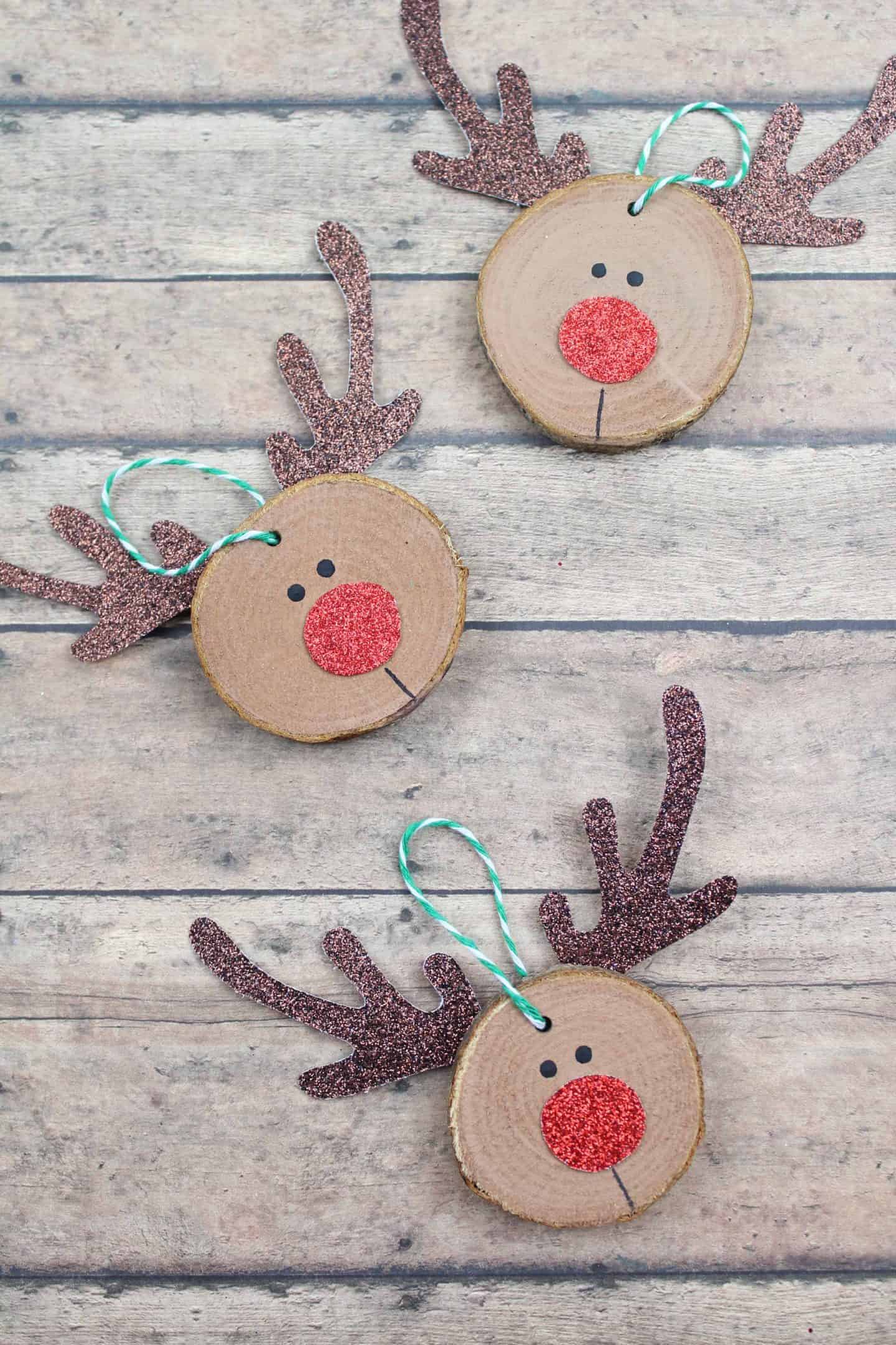 Wooden Rudolf Craft.