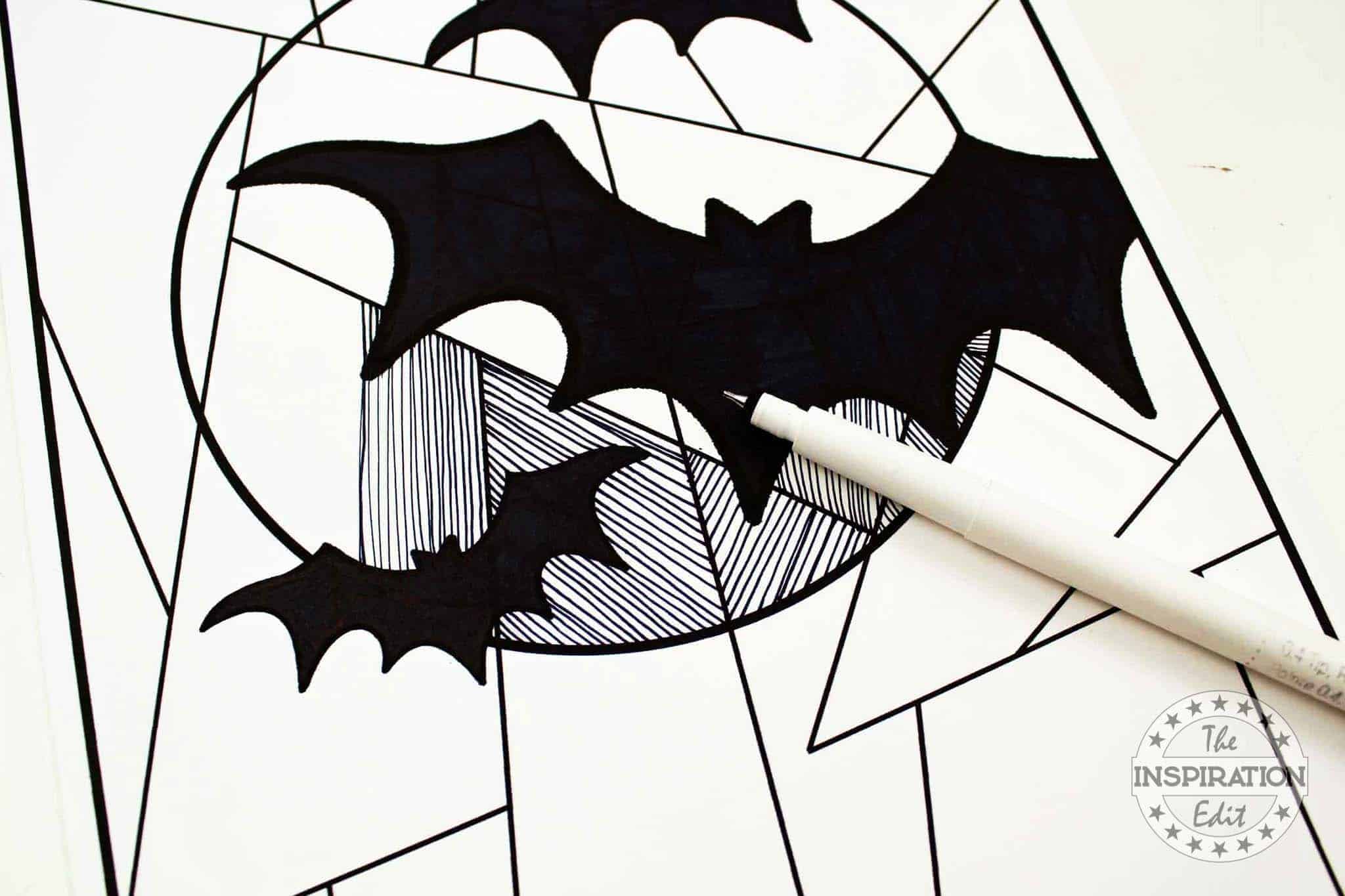 Halloween Bat Drawing