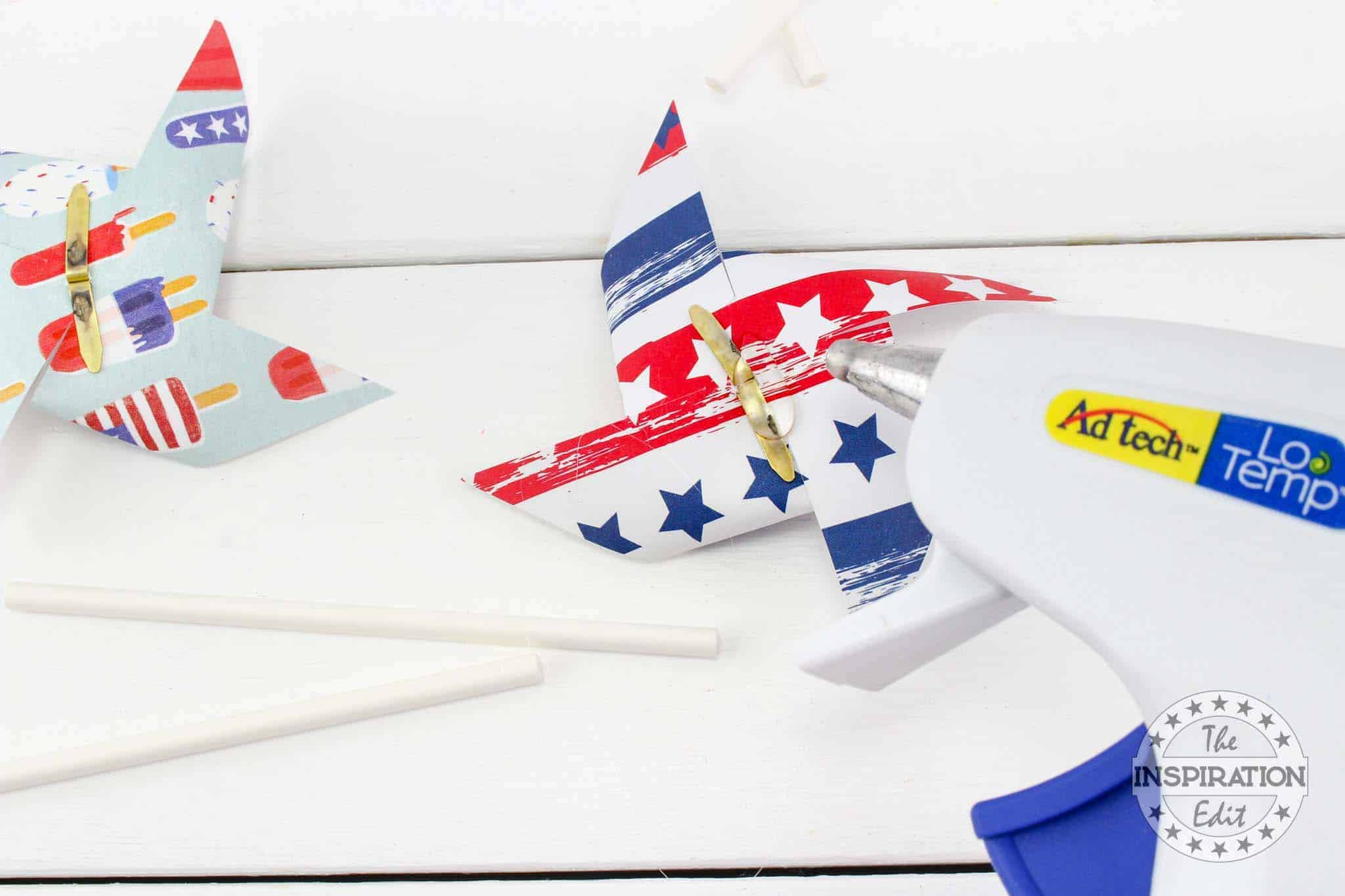 Patriotic Pinwheel Cupcakes