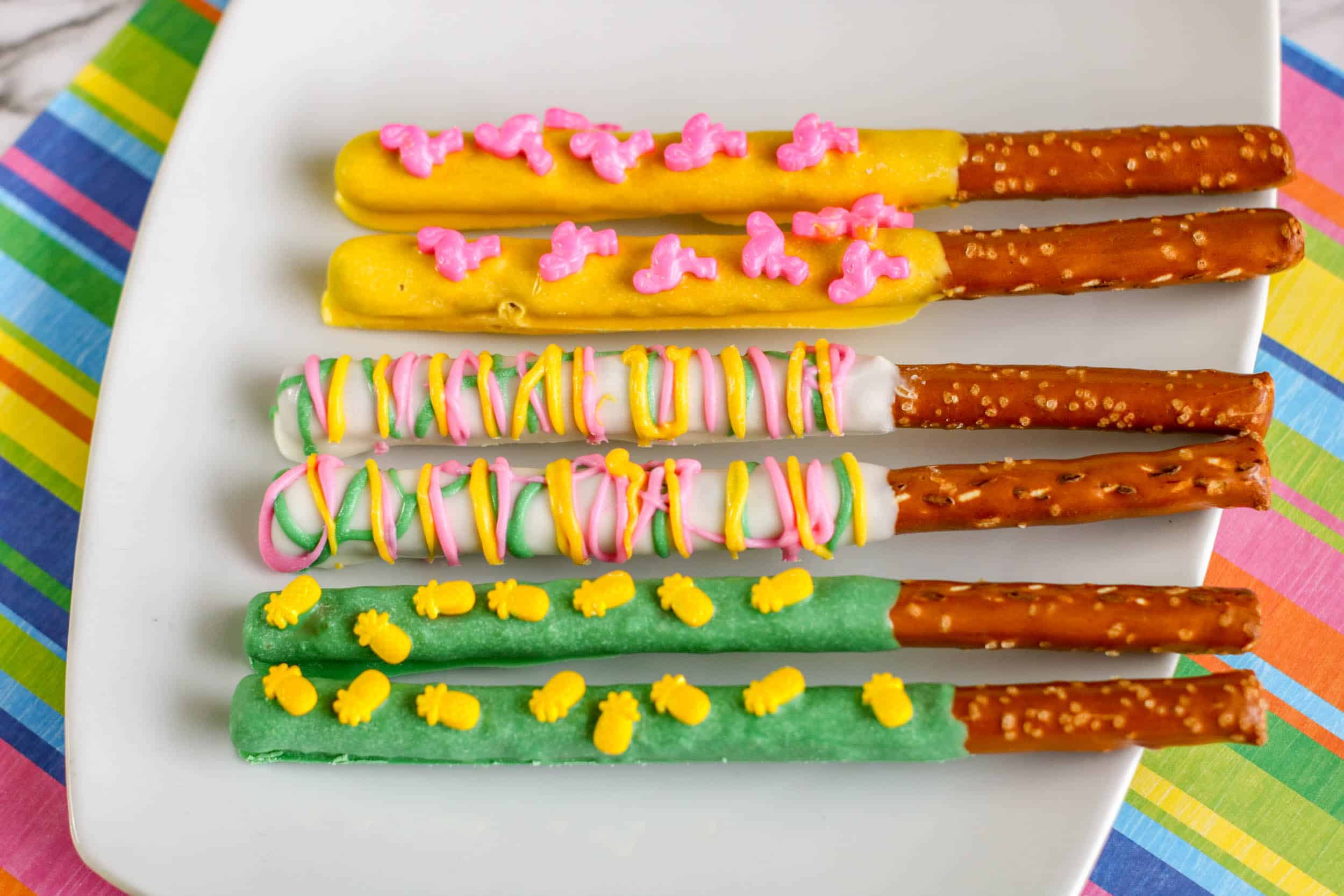 Luau Pretzel Rods