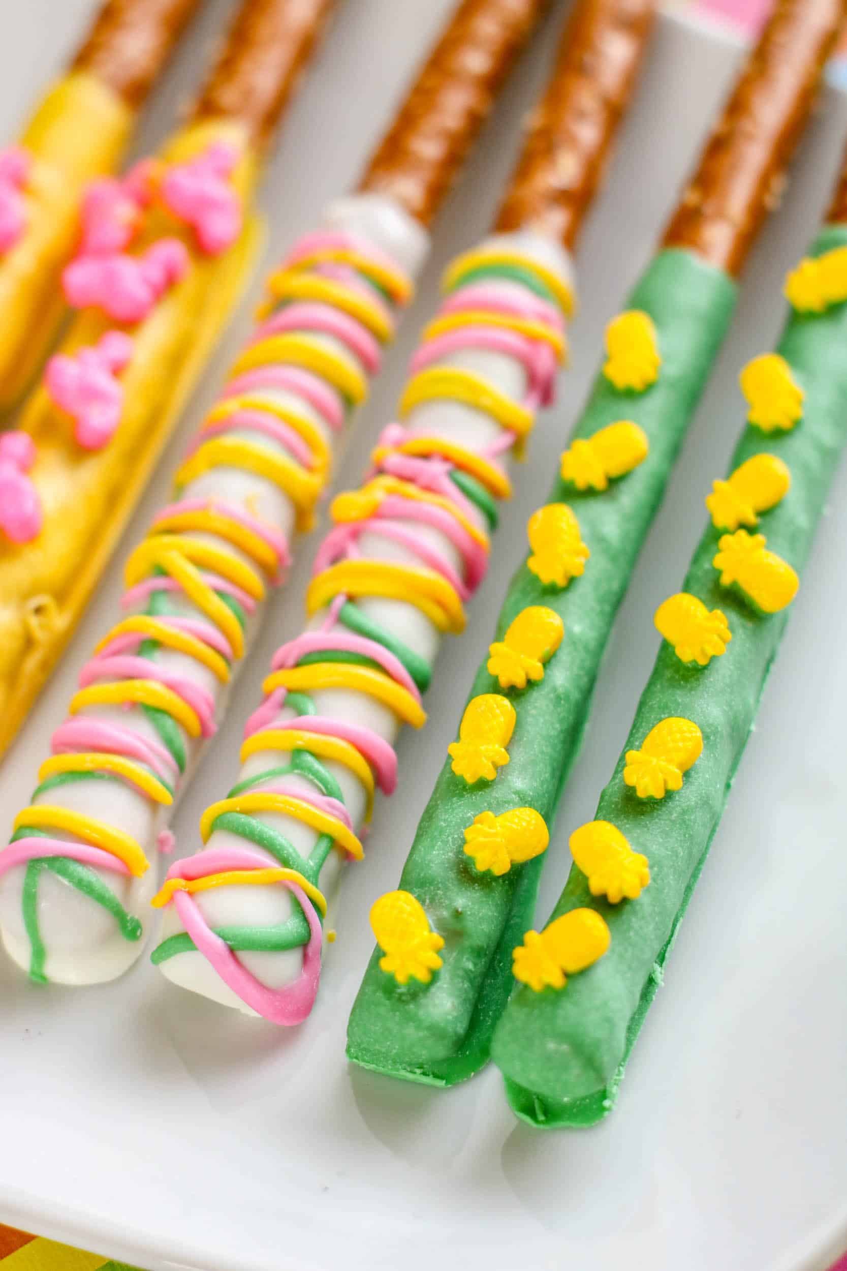 Luau Pretzel Rods