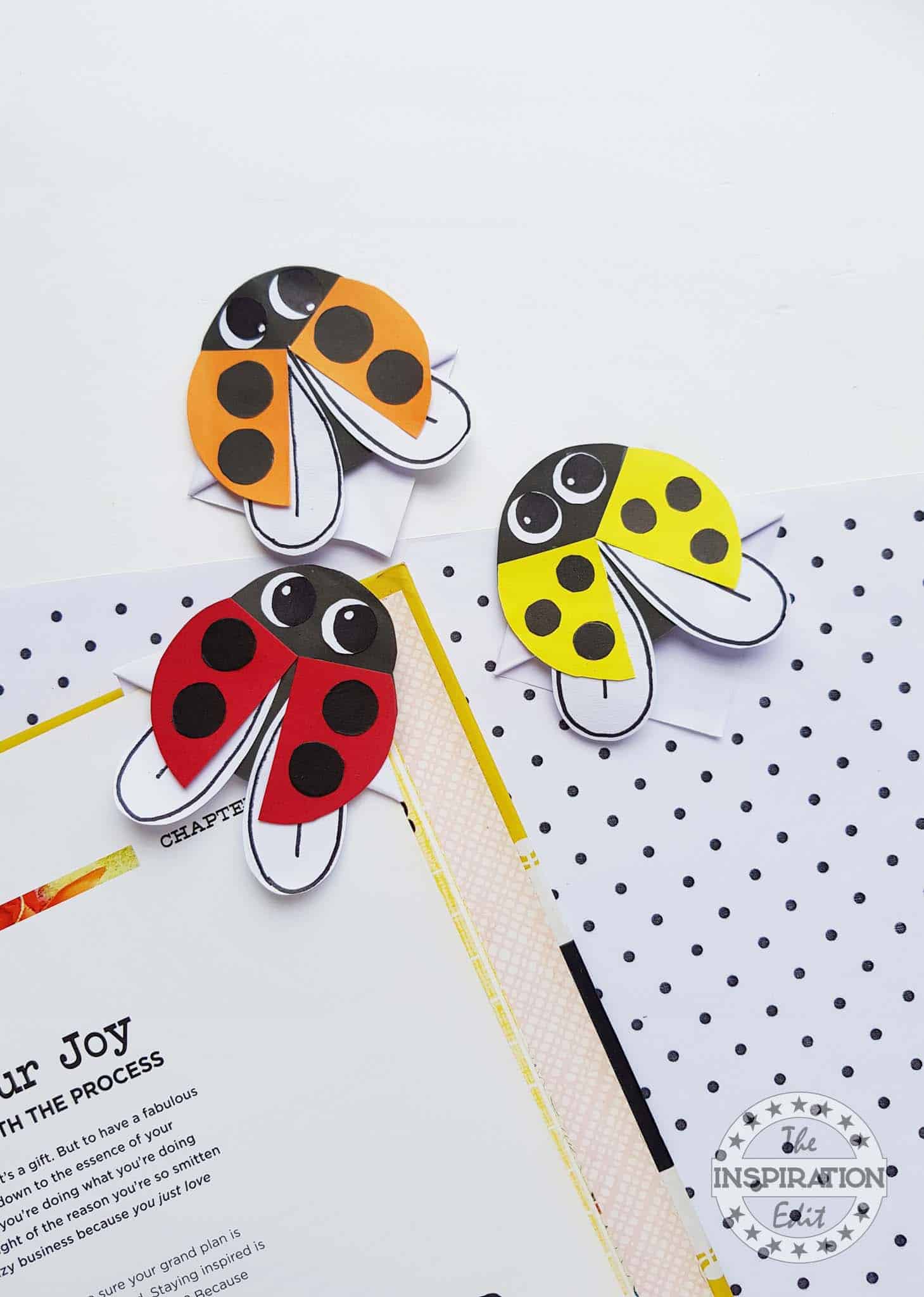 Ladybug Corner Bookmark