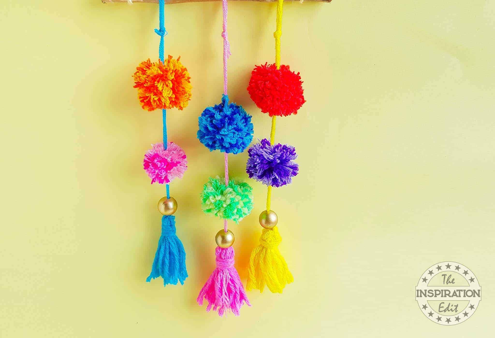 Pom Pom Tassel Wall Hanging