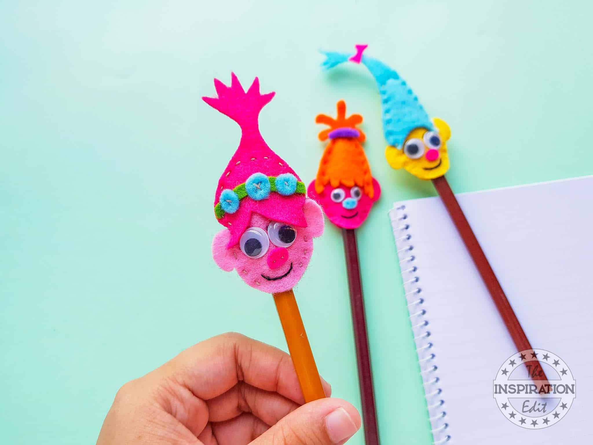 Mini Troll Pencil Toppers