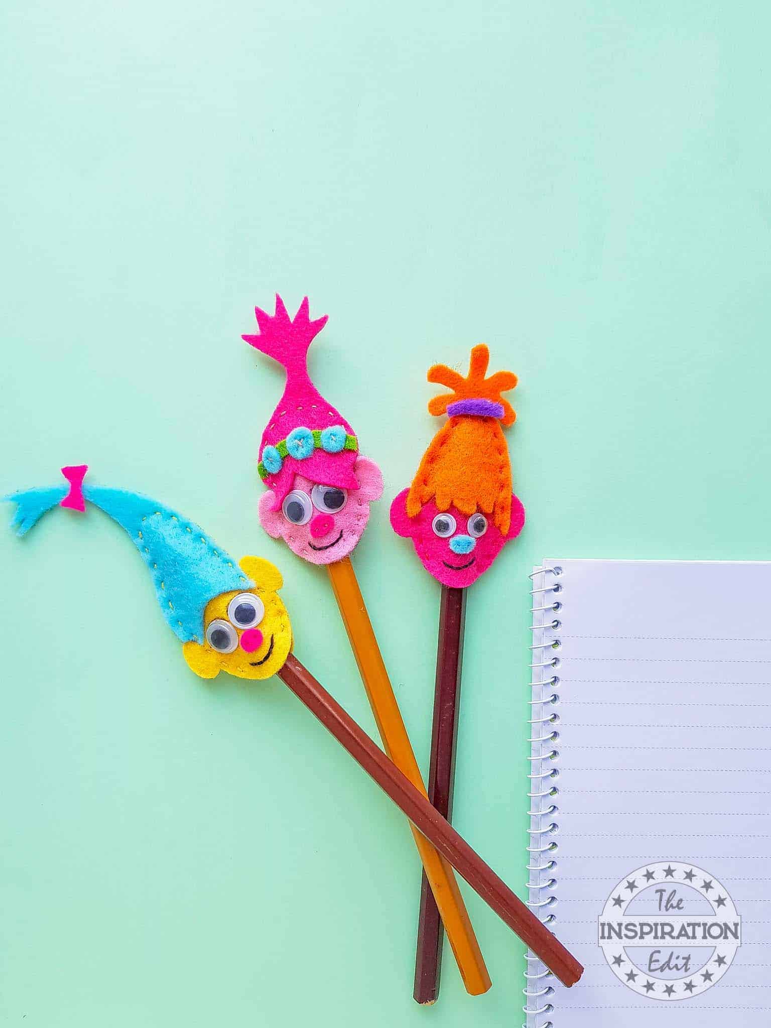 Mini Troll Pencil Toppers