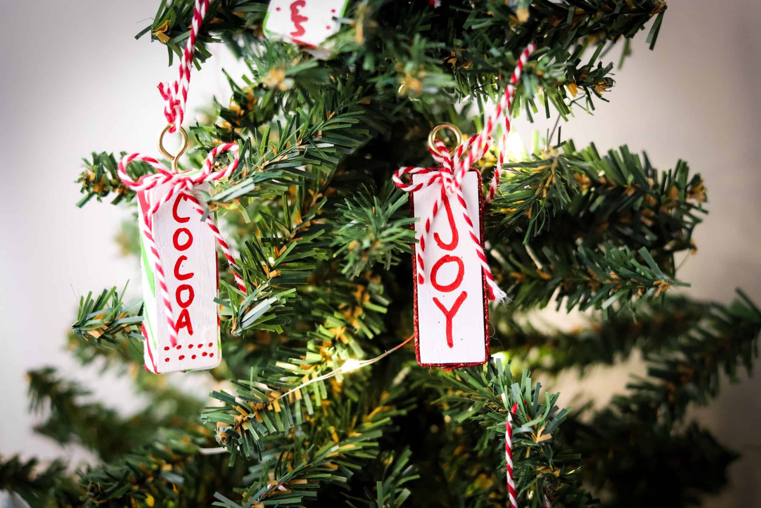 Wooden Jenga Christmas Ornaments The Inspiration Edit