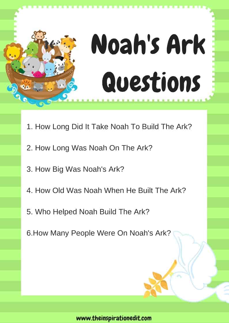 Noah's Ark Printable Worksheets