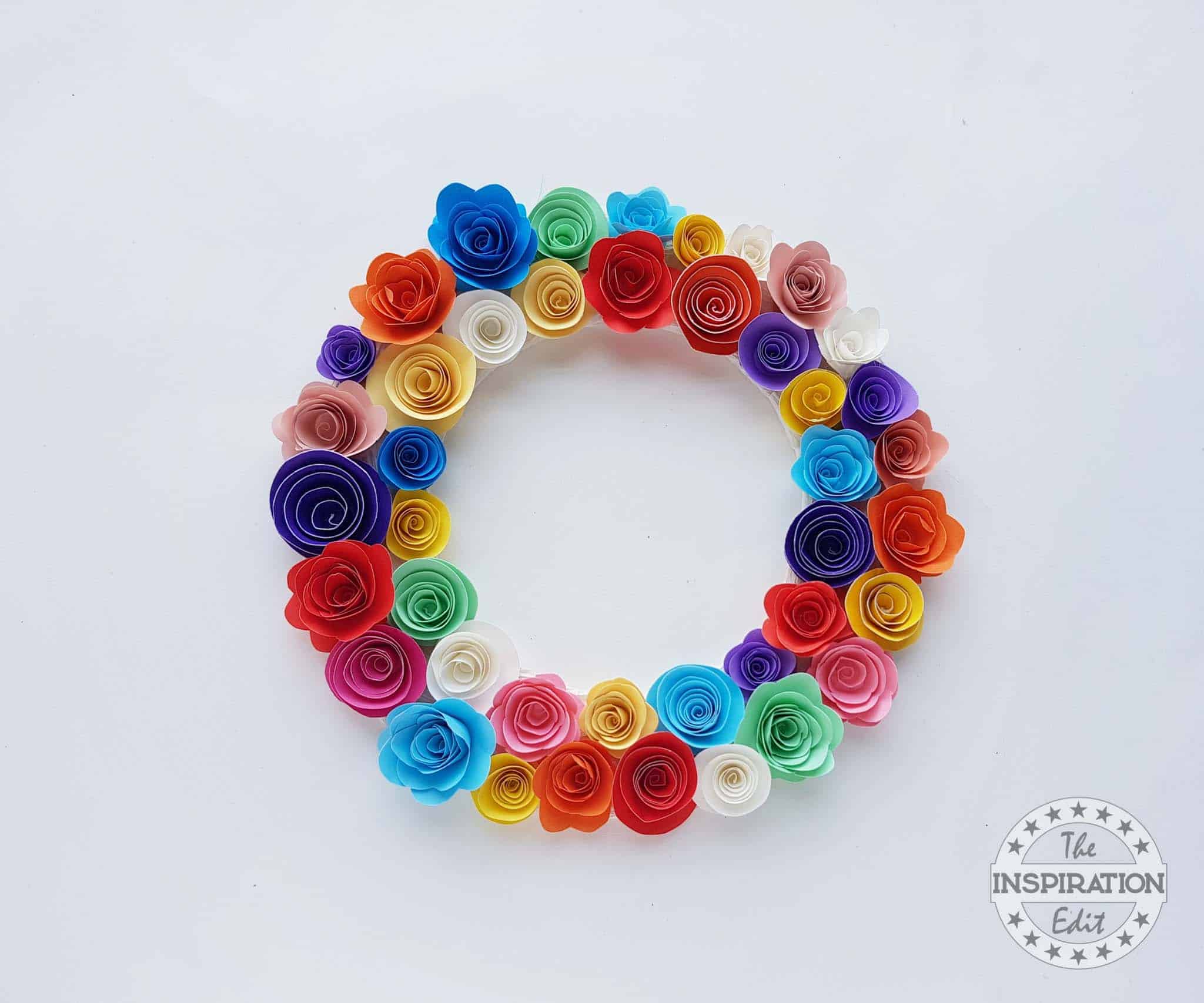 New Years Paper Wreath.