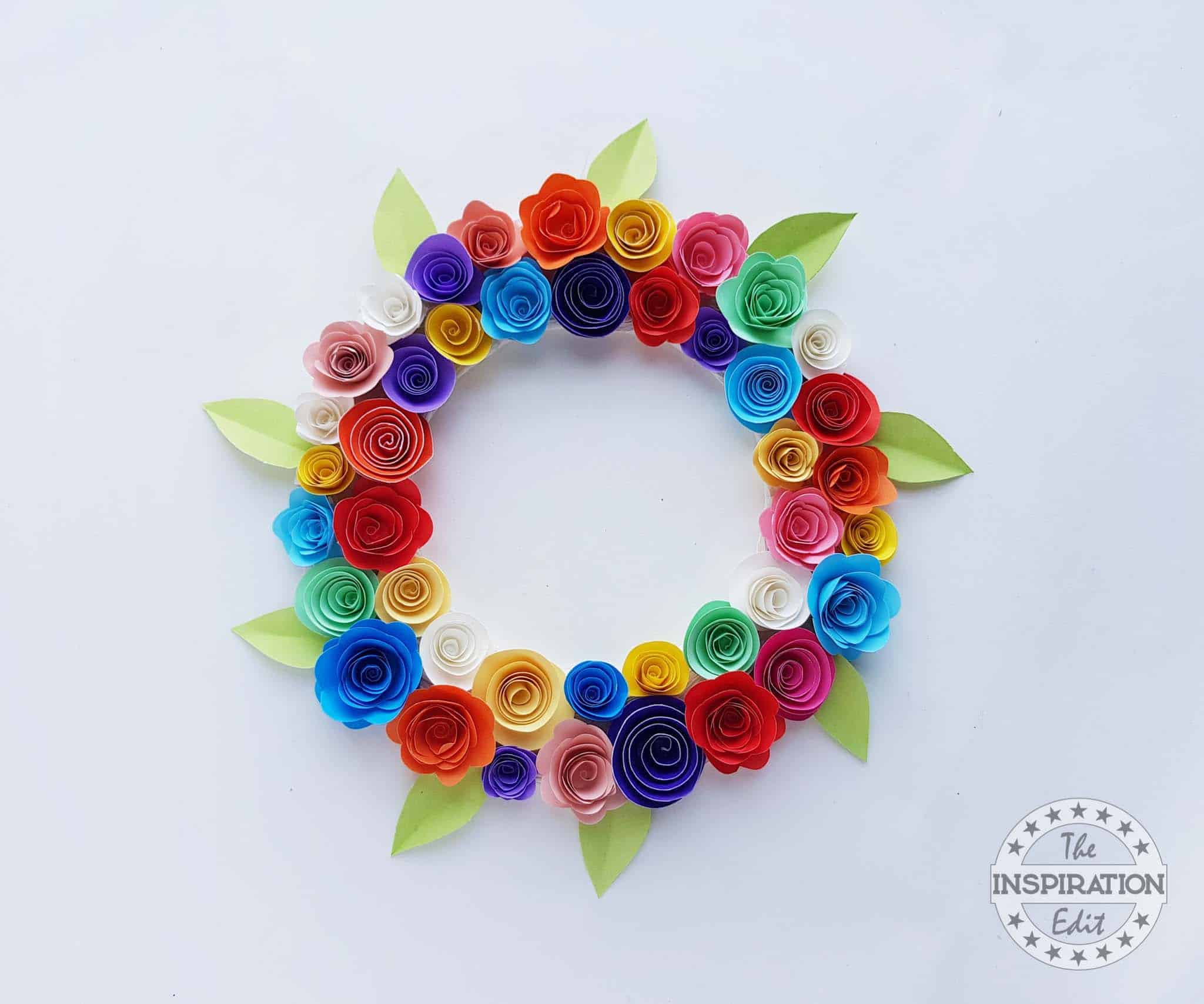 New Years Paper Wreath.