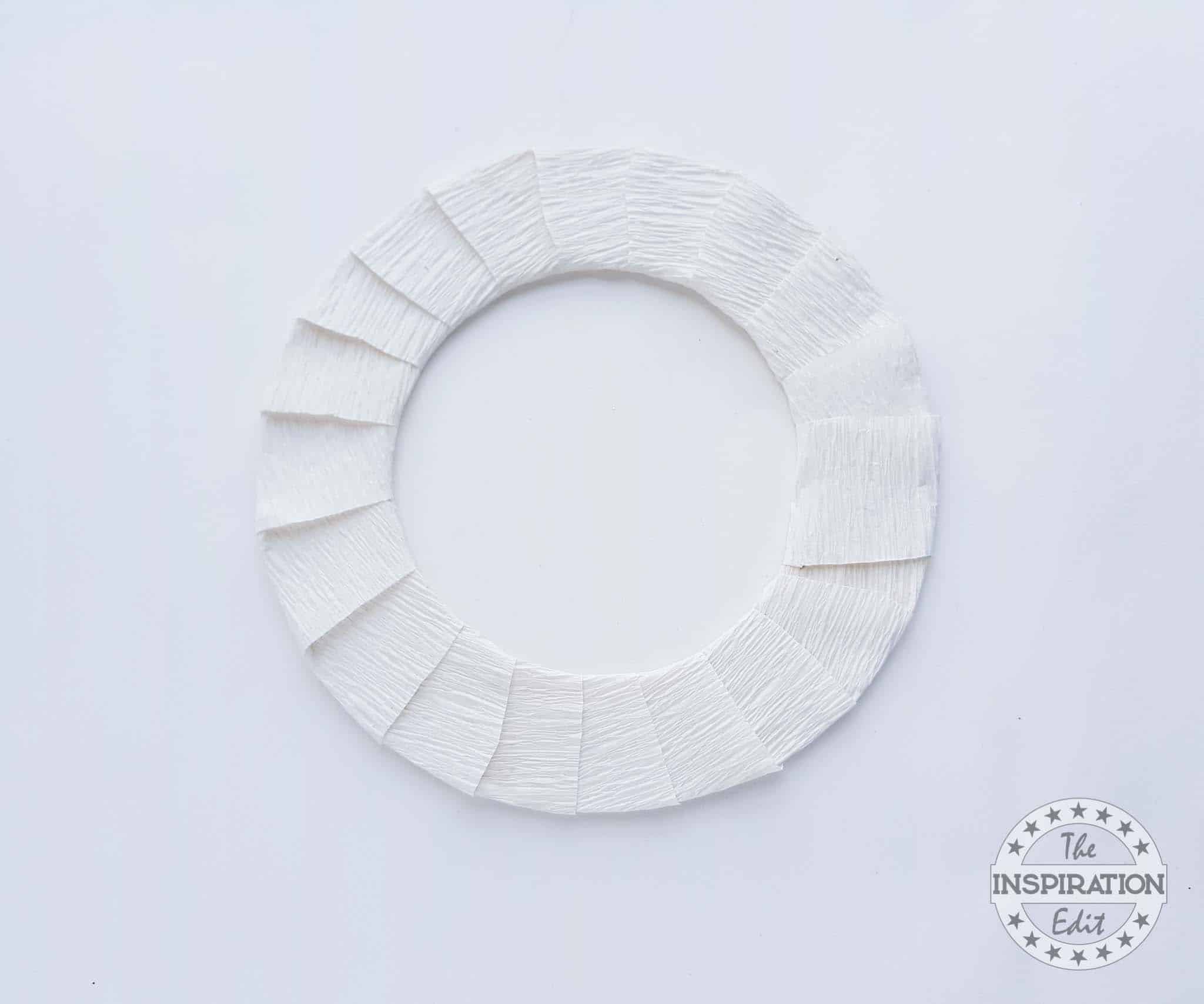 New Years Paper Wreath.