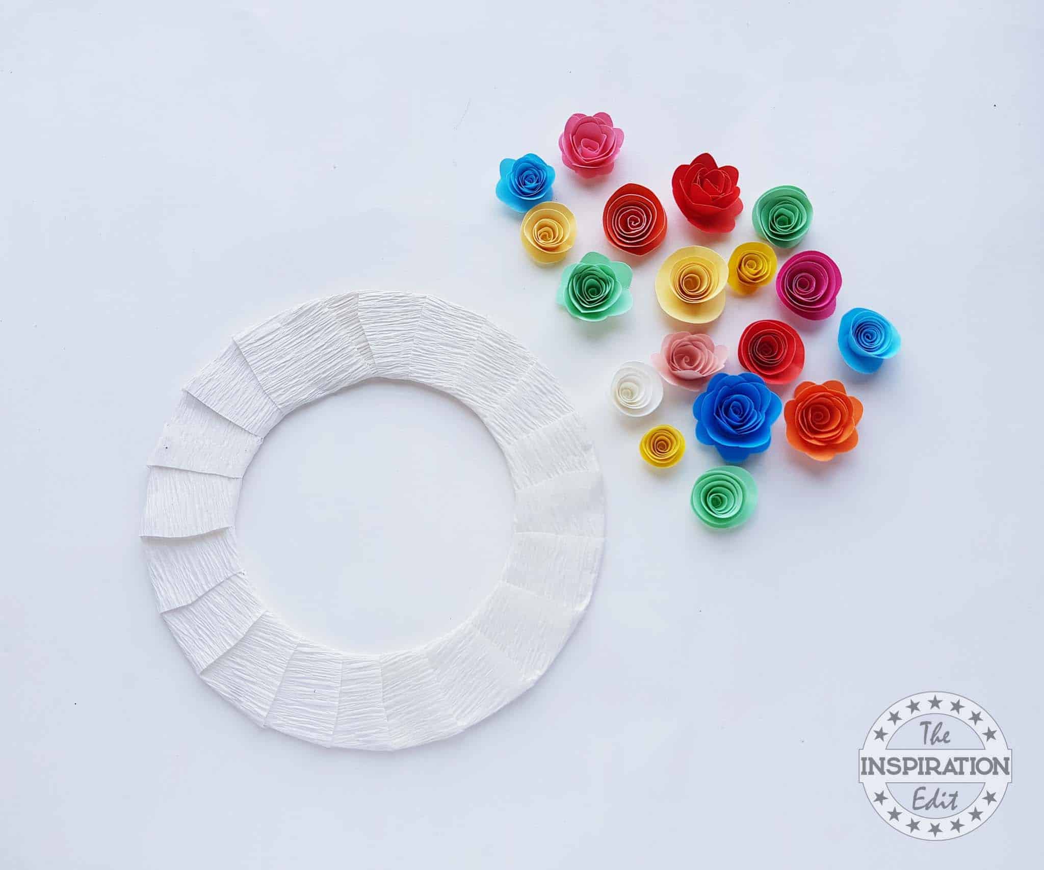 New Years Paper Wreath.