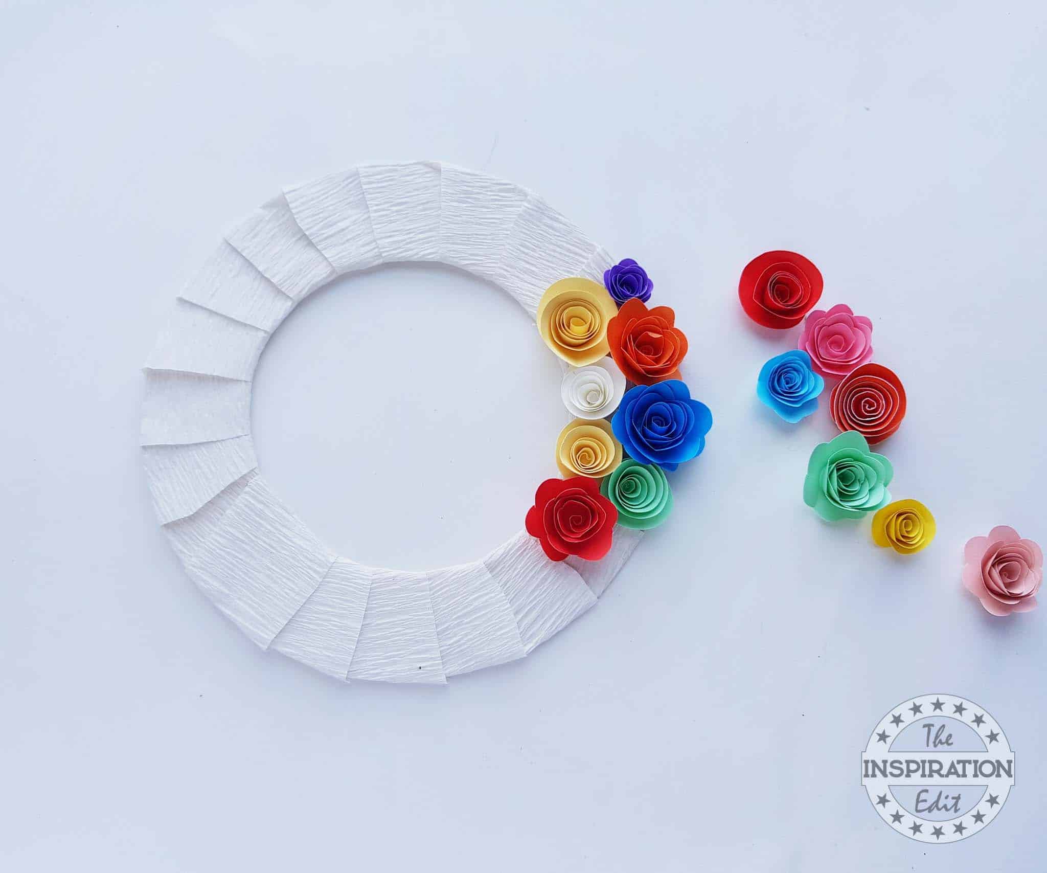New Years Paper Wreath.