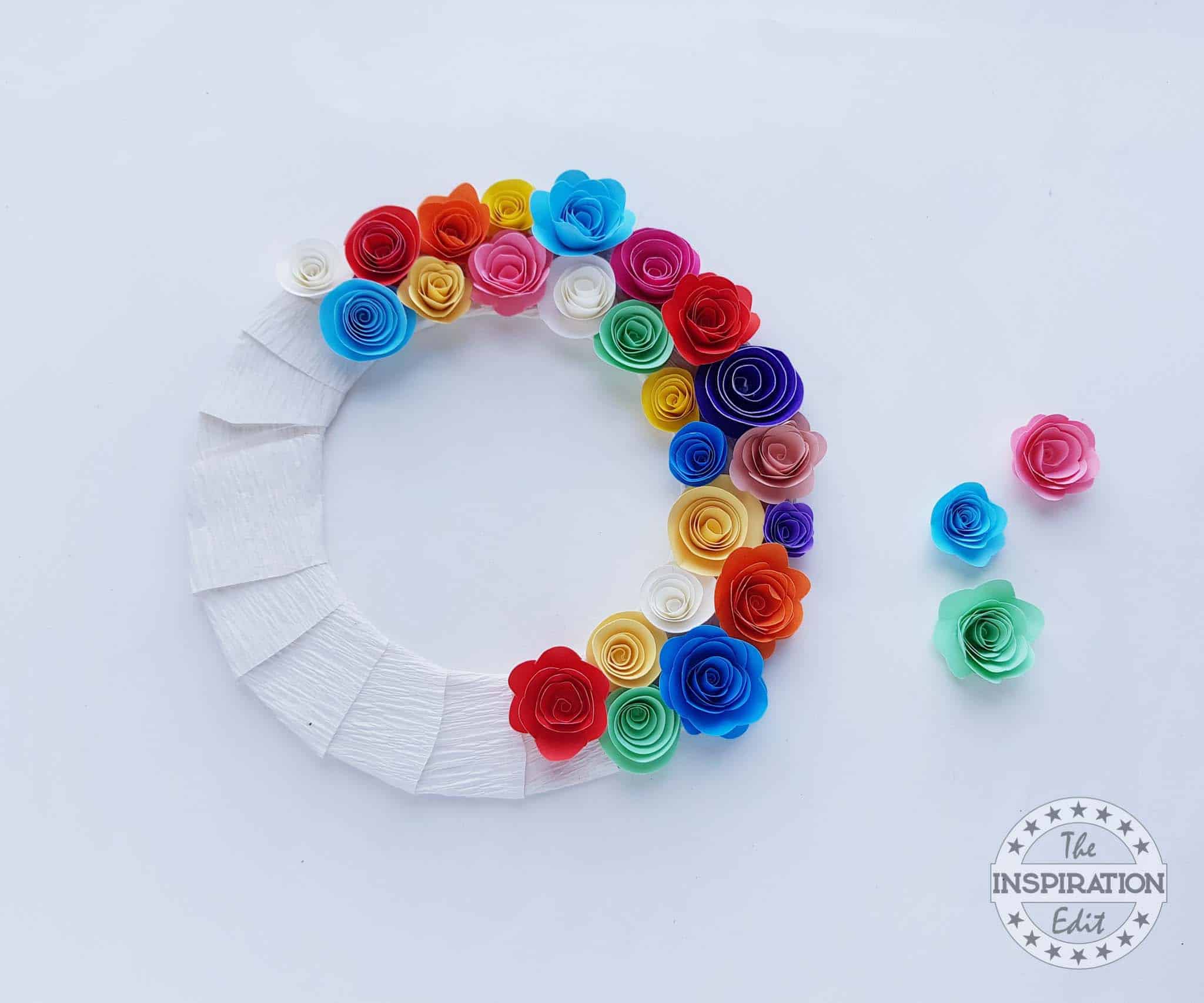 New Years Paper Wreath.