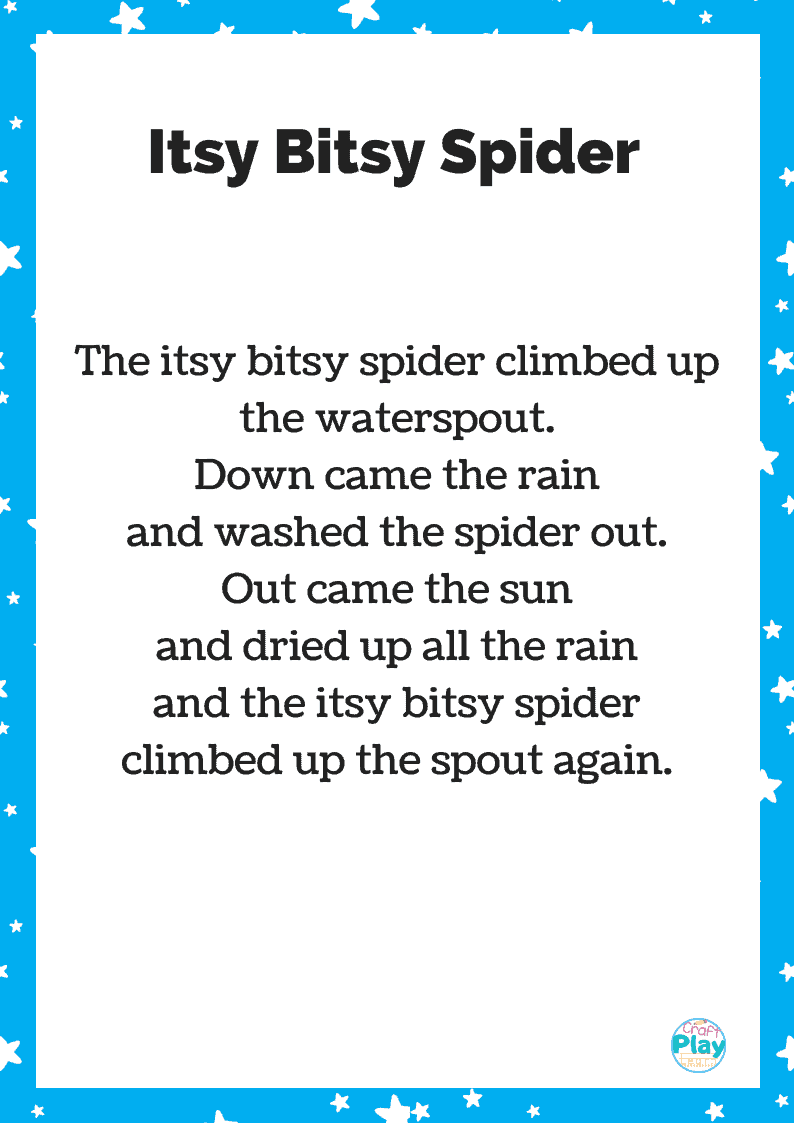 Itsy Bitsy Spider, Nursery Rhymes, Children songs