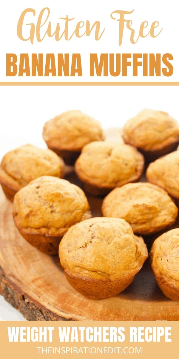 gluten free banana muffins on a plate