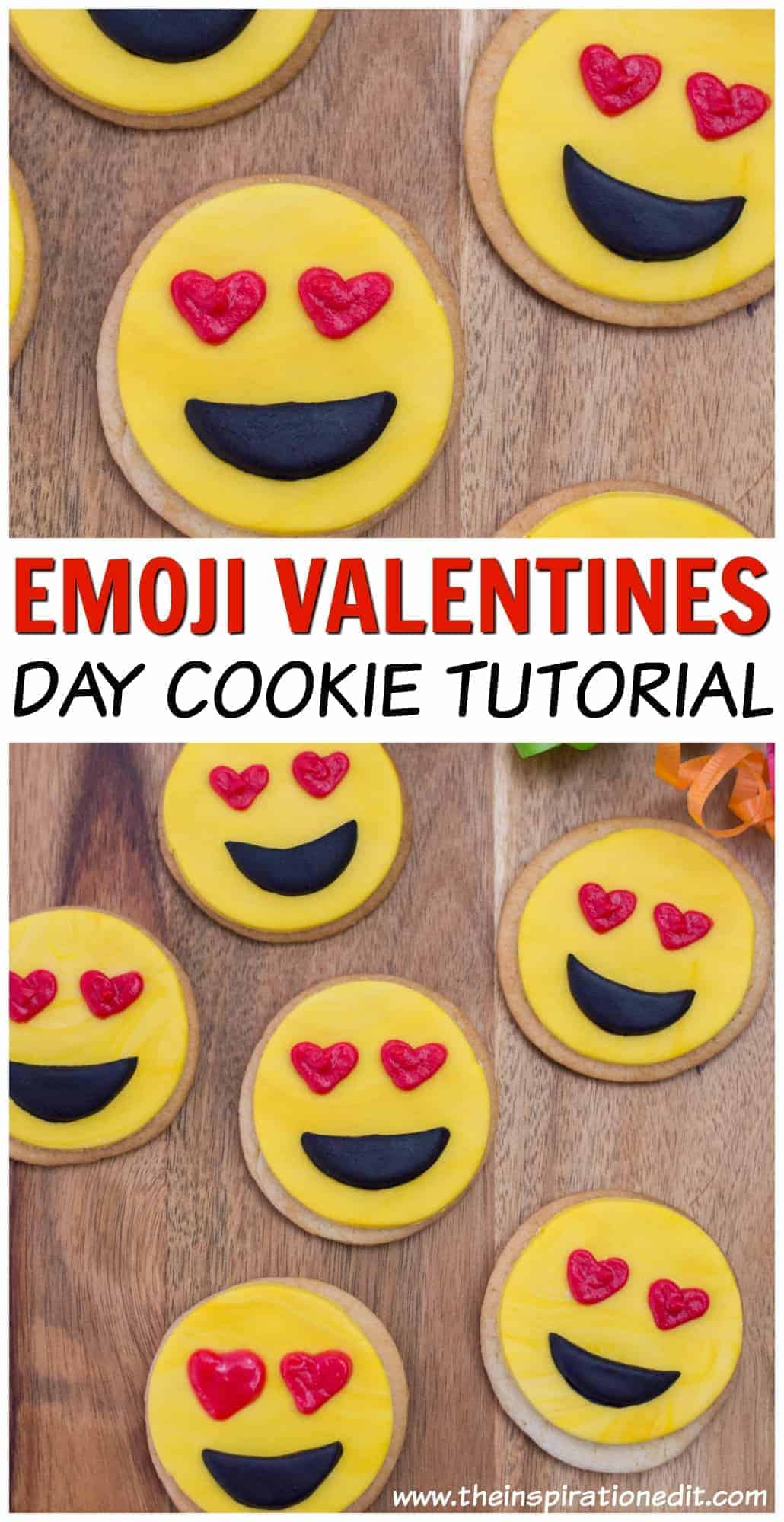 emoji valentines cookies