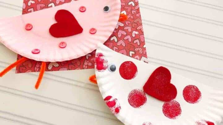 valentines paper plate craft