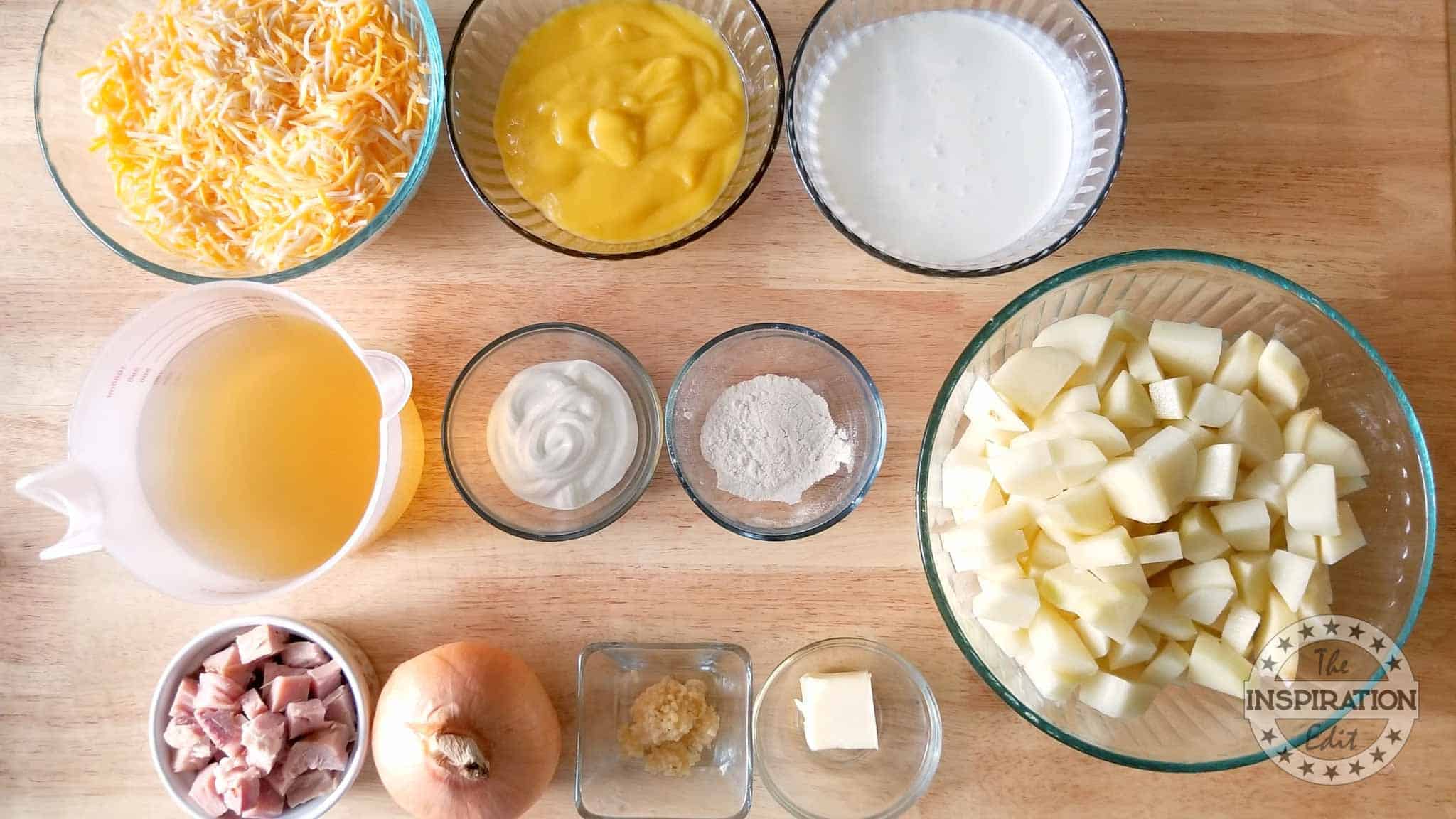 Baked Potato Soup Ingredients