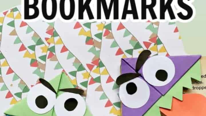 monster origami bookmarks
