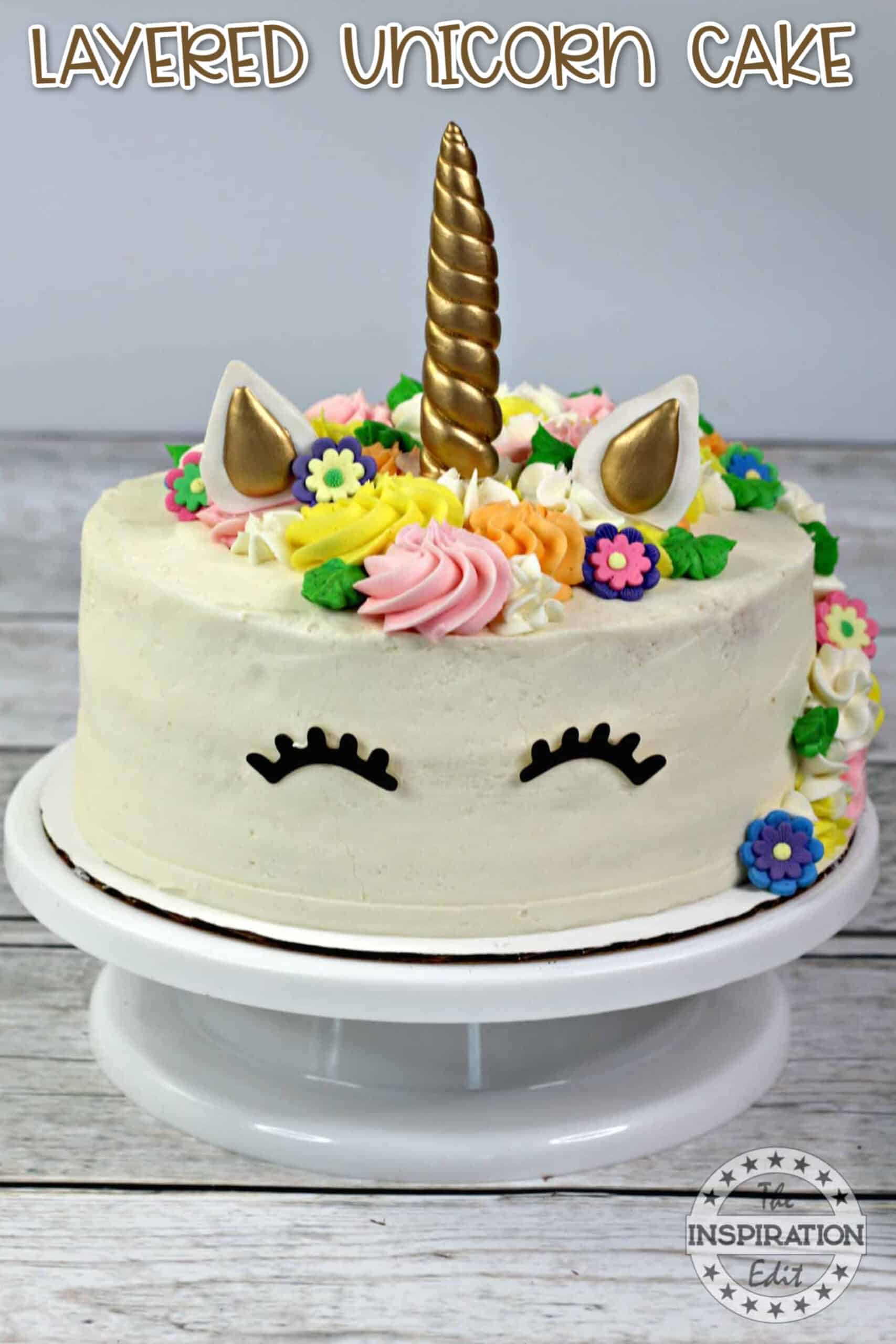 Chocolate Unicorn Cake Design.