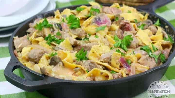 French Onion Beef Stroganoff 4-6