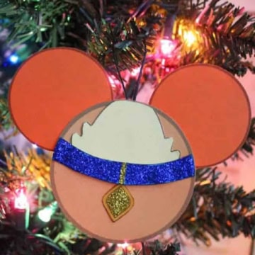Mickey Ears Paper Ornament.