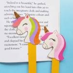 Rainbow Unicorn Bookmark Craft.