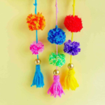 Pom Pom Tassel Wall Hanging Craft.
