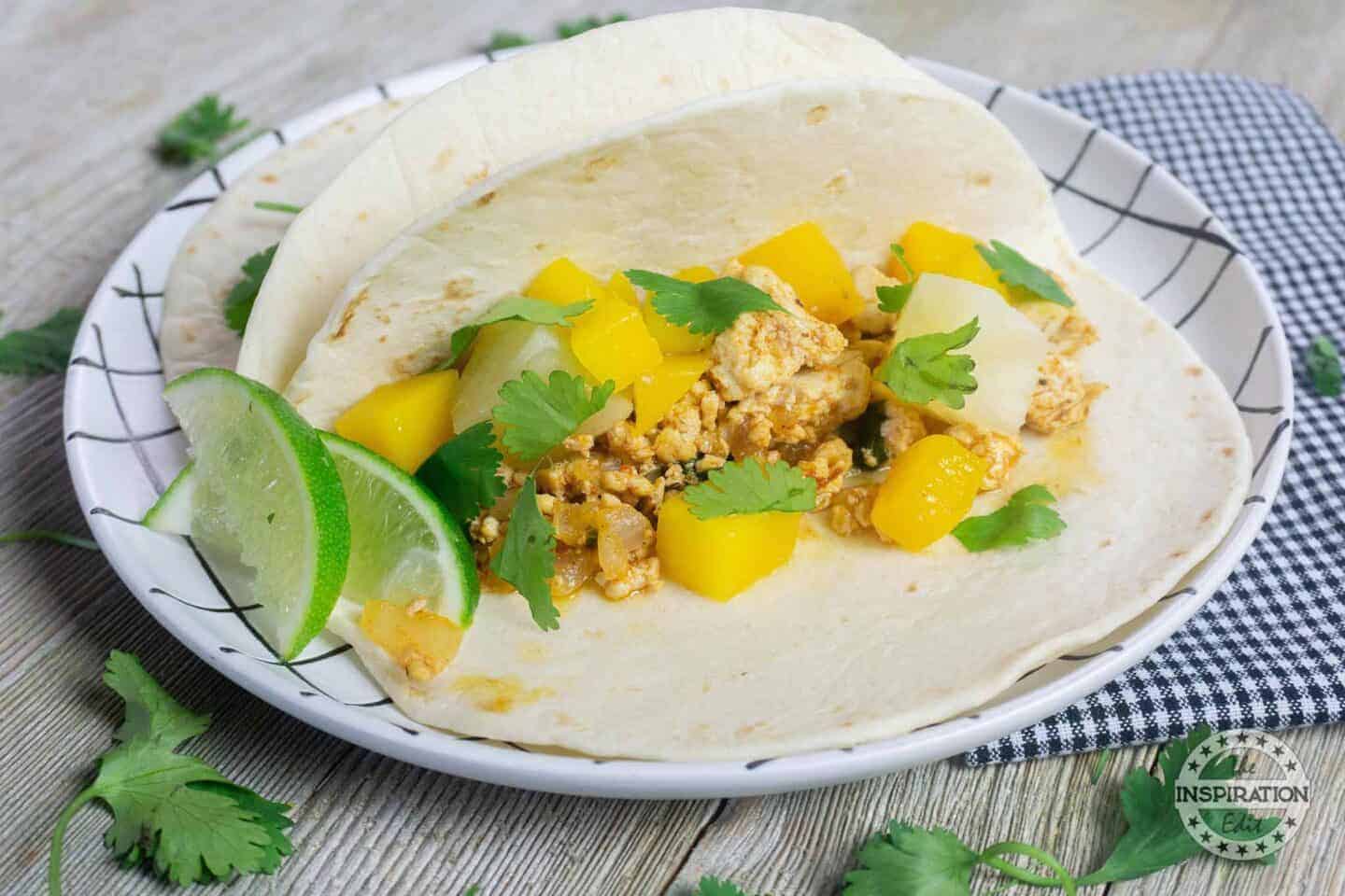 Tacos With Pineapple And Mango.