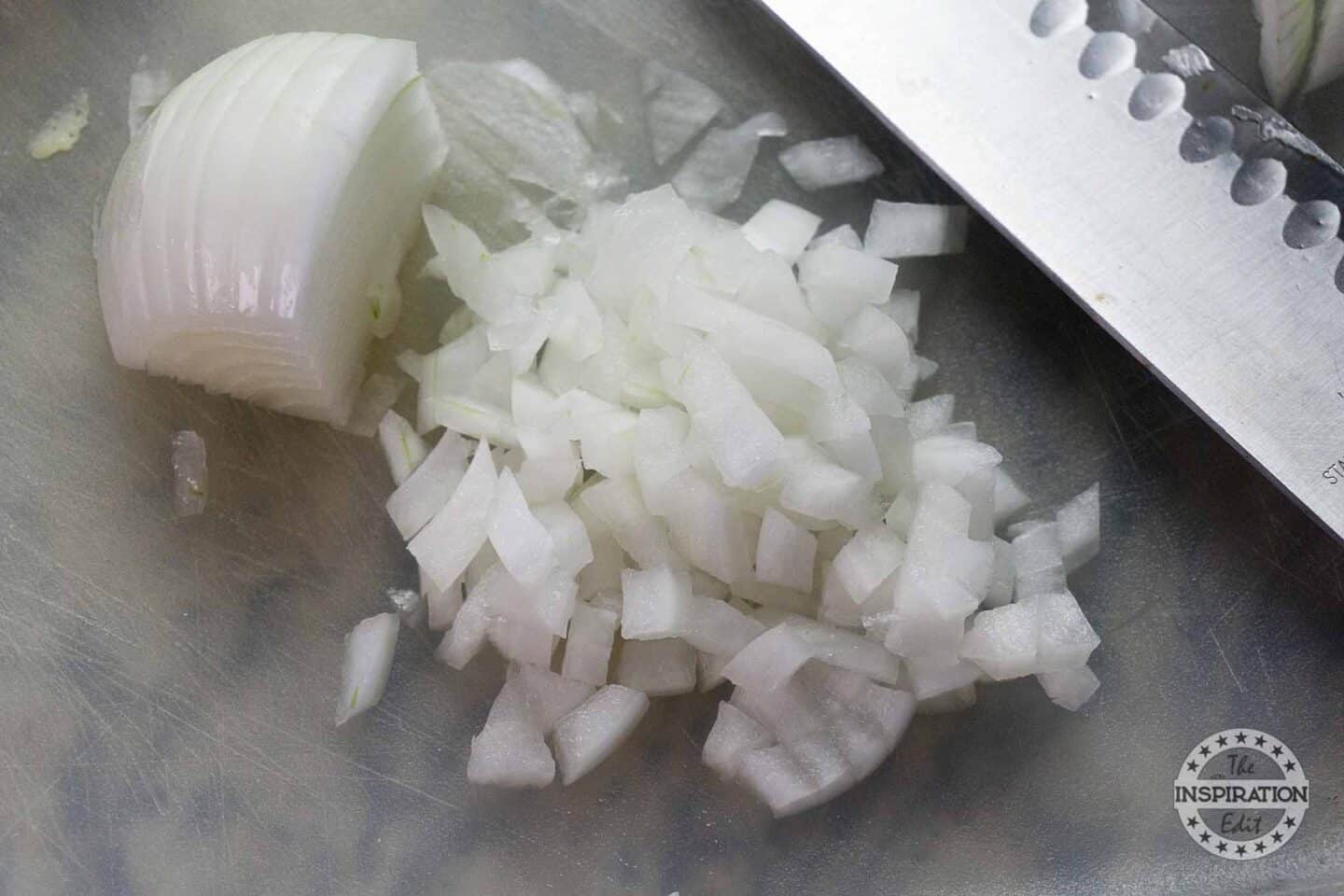 Chopping Onion.