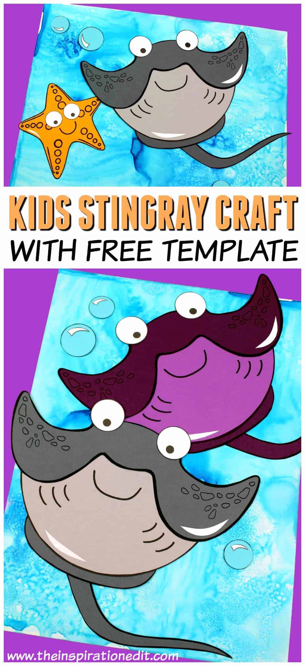 Easy Stingray Craft for Kids.