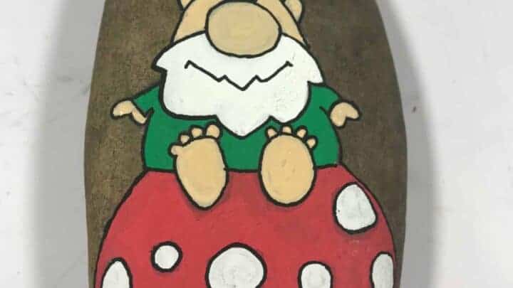 gnome on a rock