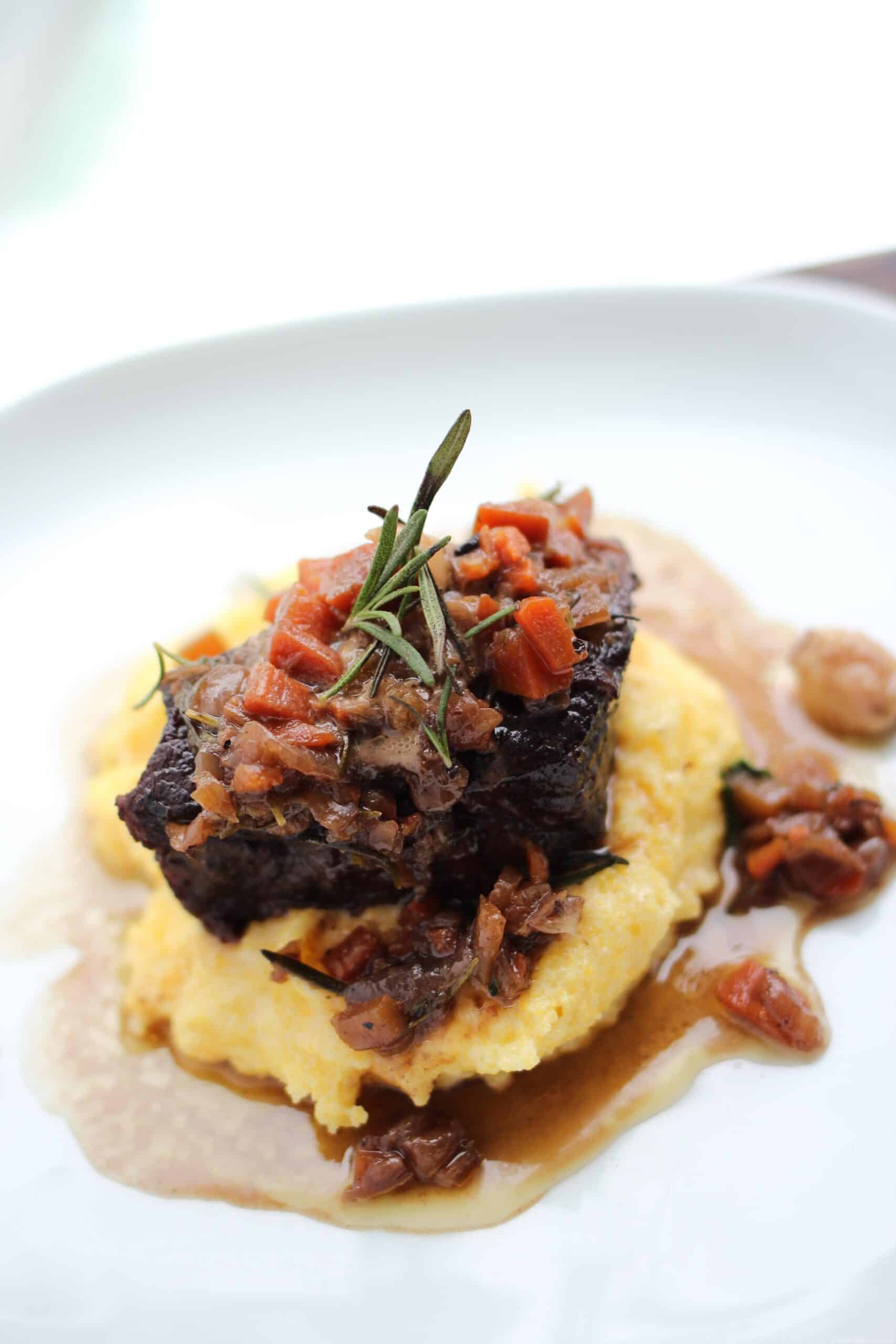 beef and polenta