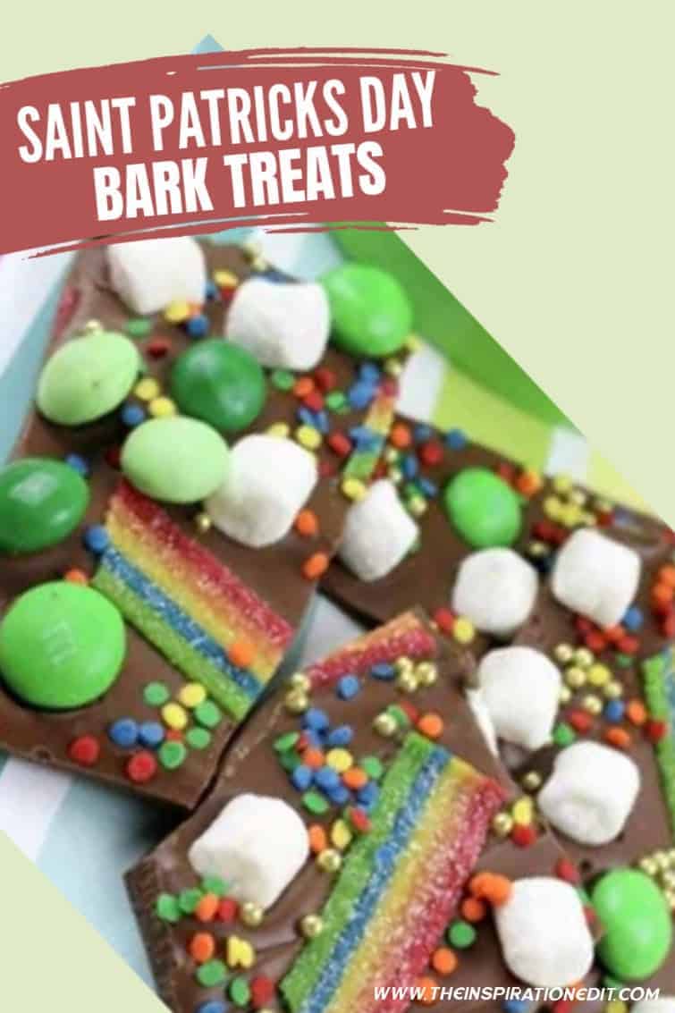 saint patricks chocolate bark