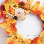 Autumn wreath craft.