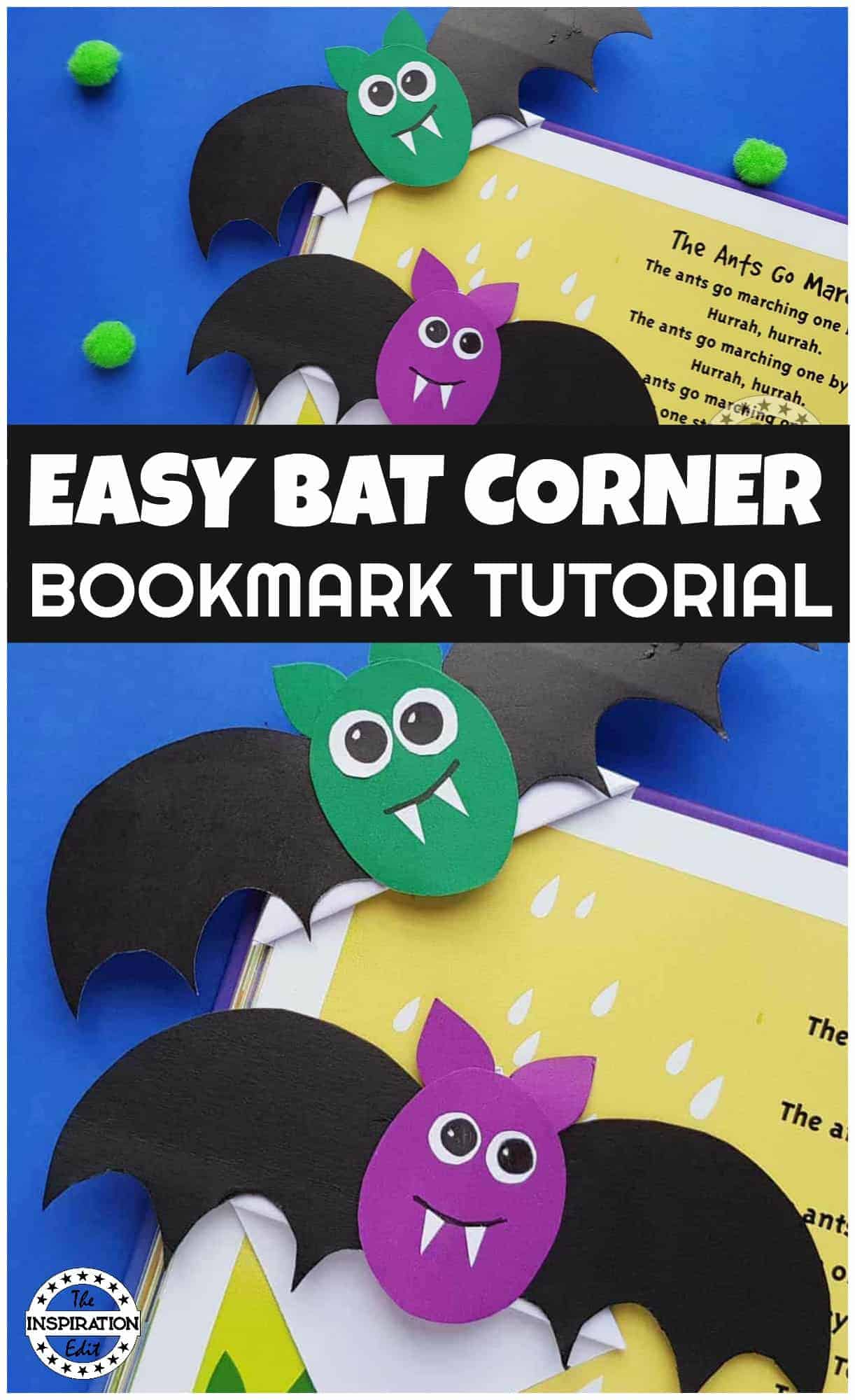 halloween bat bookmarks