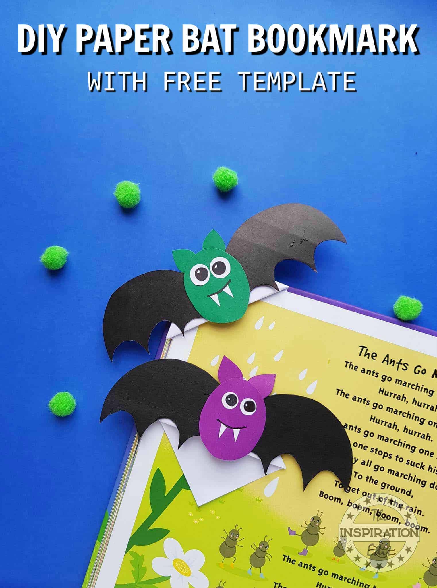 diy bat corner bookmarks