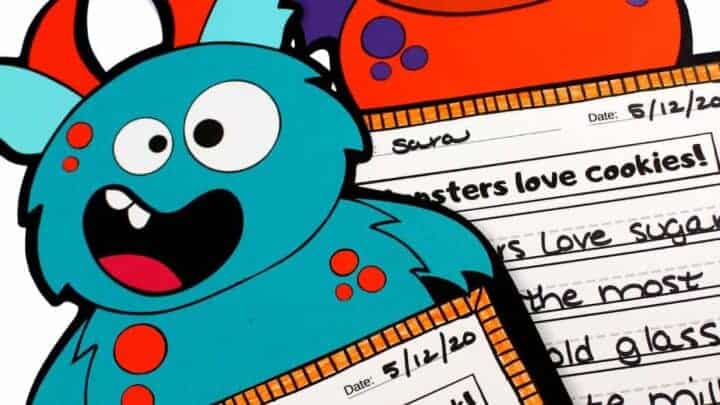 halloween monster craft with free template