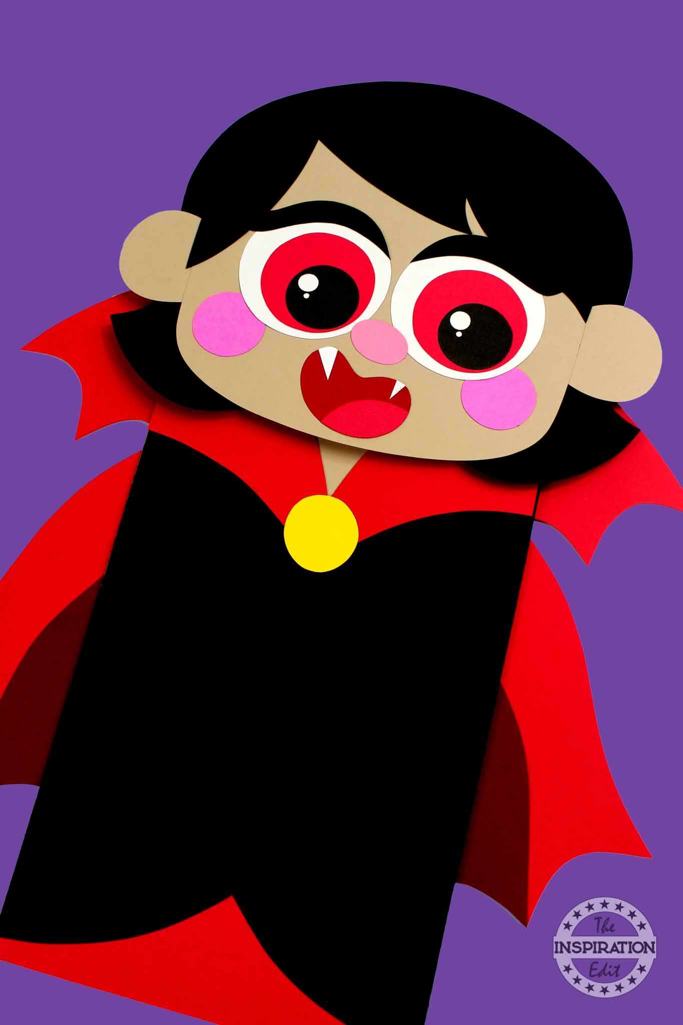 Paper Bag Vampire Craft for Kids.
